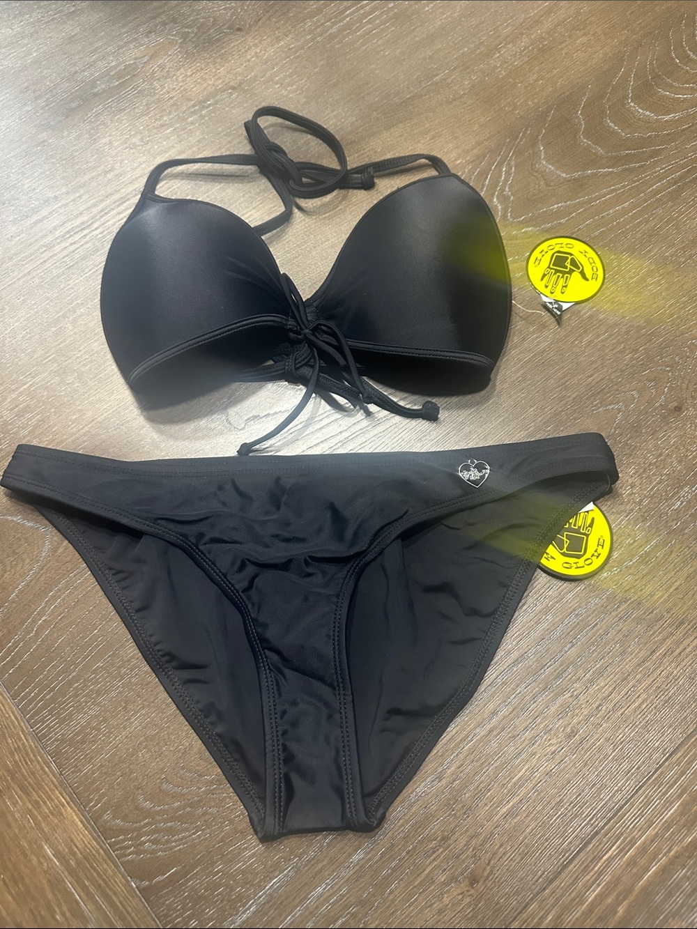 Body Glove Black Lace-Up Halter Bikini